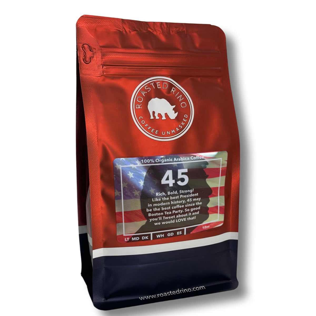 45 Roasted RINO Organic Coffee 12oz