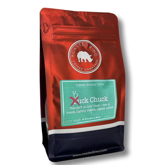 Buck Chuck Coffee -  Roasted RINO LIGHT Organic Coffee 12oz